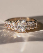 The Banks Ring with Oval Diamond - Molten Store