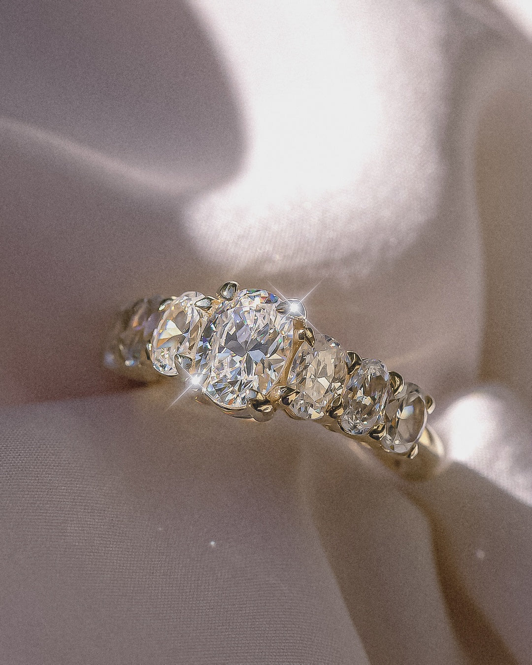The Banks Ring with Oval Diamond - Molten Store