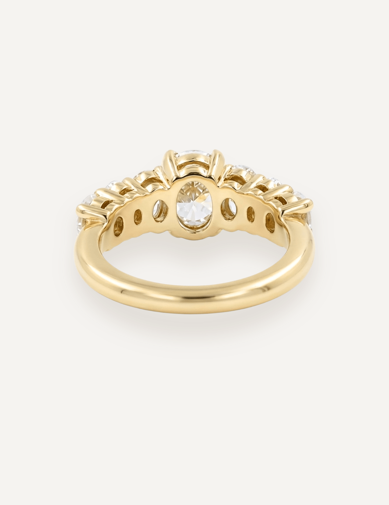 The Banks Ring with Oval Diamond - Molten Store