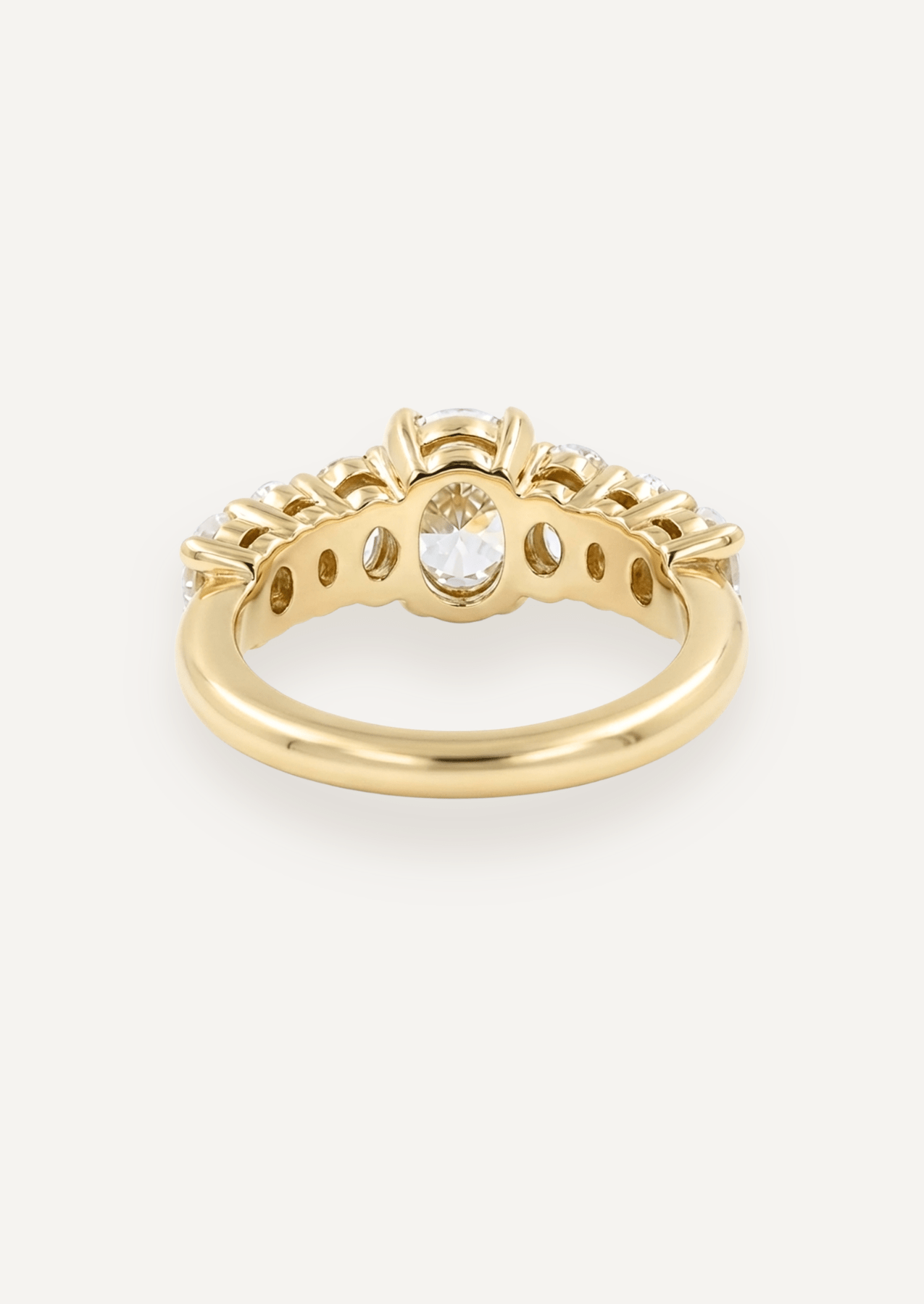 The Banks Ring with Oval Diamond - Molten Store