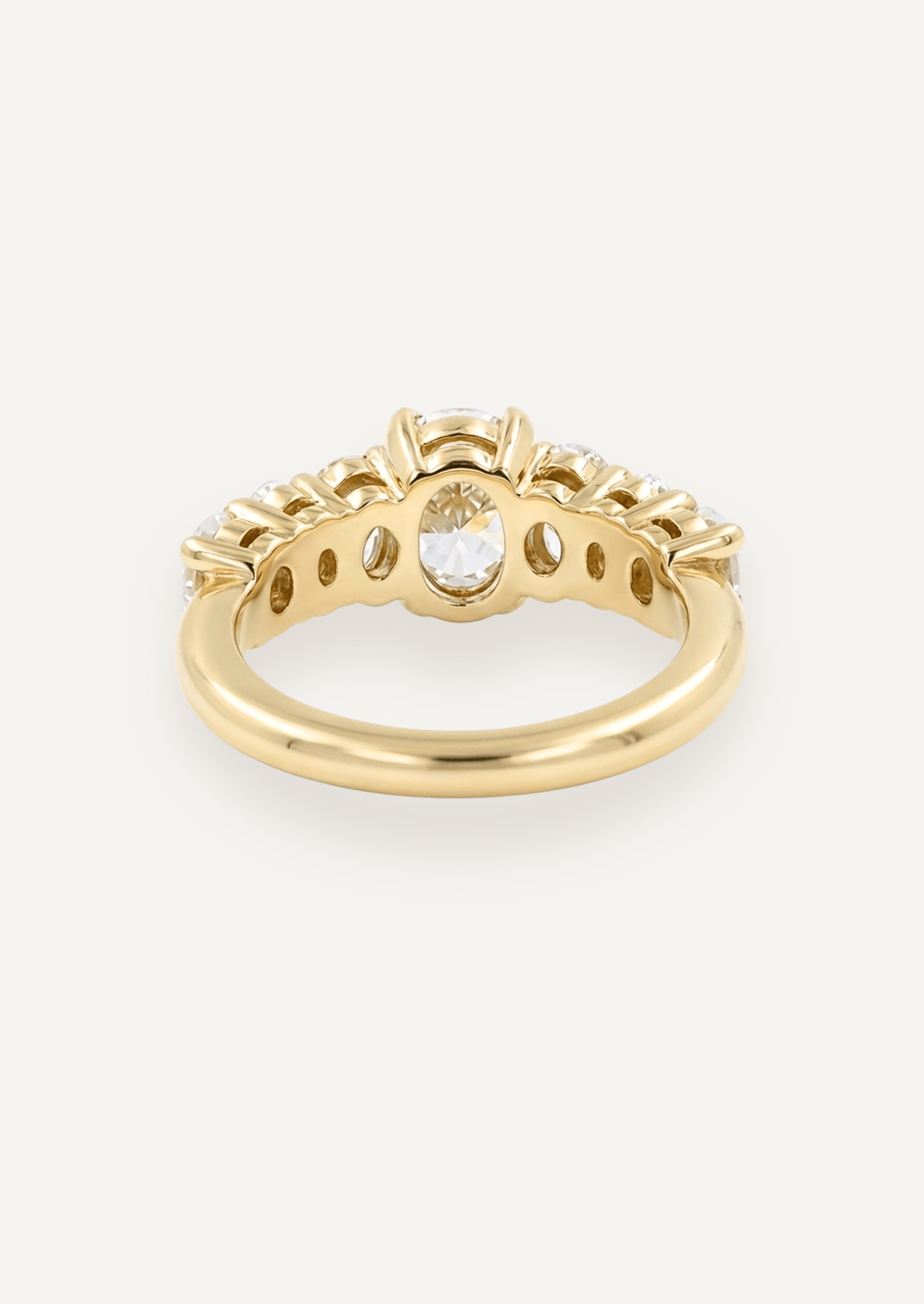 The Banks Ring with Oval Diamond - Molten Store