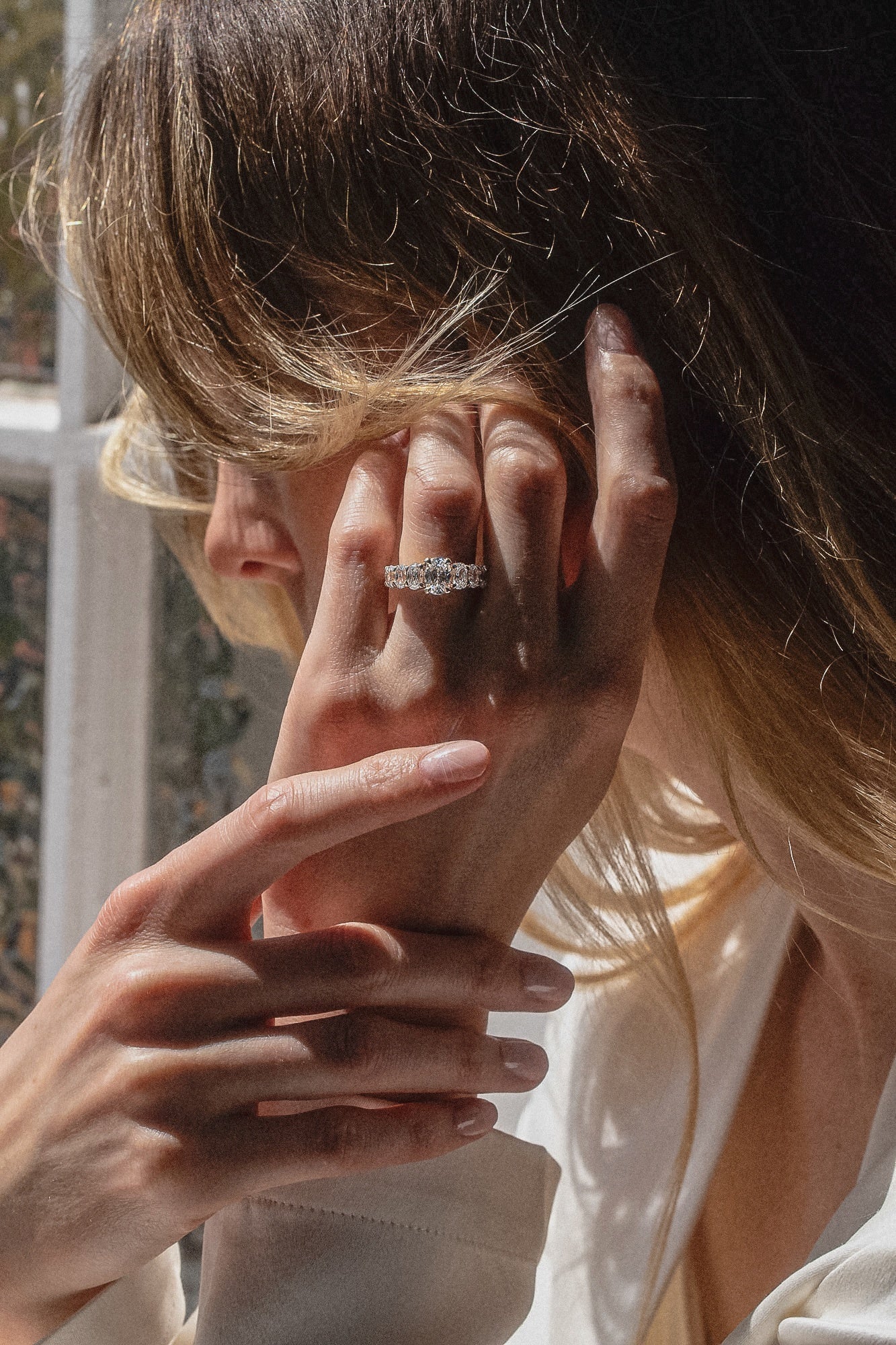 The Banks Ring with Oval Diamond - Molten Store