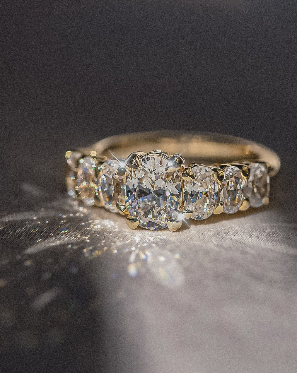 The Banks Ring with Oval Diamond - Molten Store