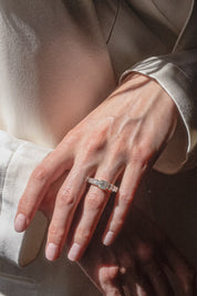 The Banks Ring with Round Diamond - Molten Store