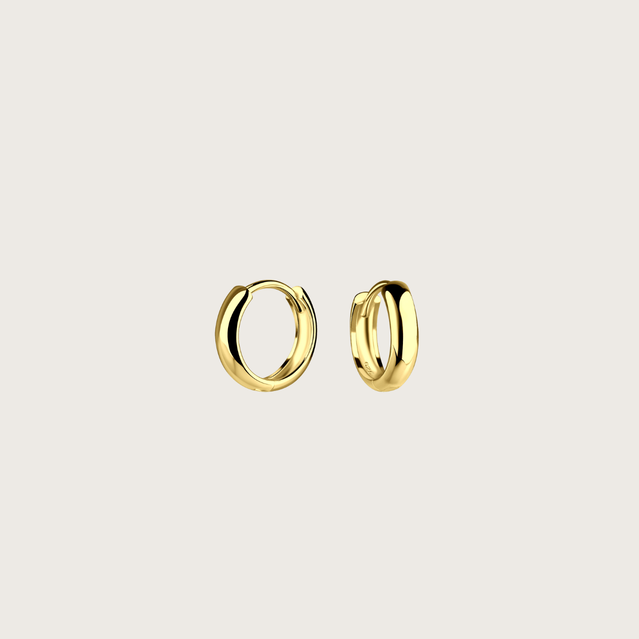 The Base Gold Vermeil Hoop Earrings - Molten Store