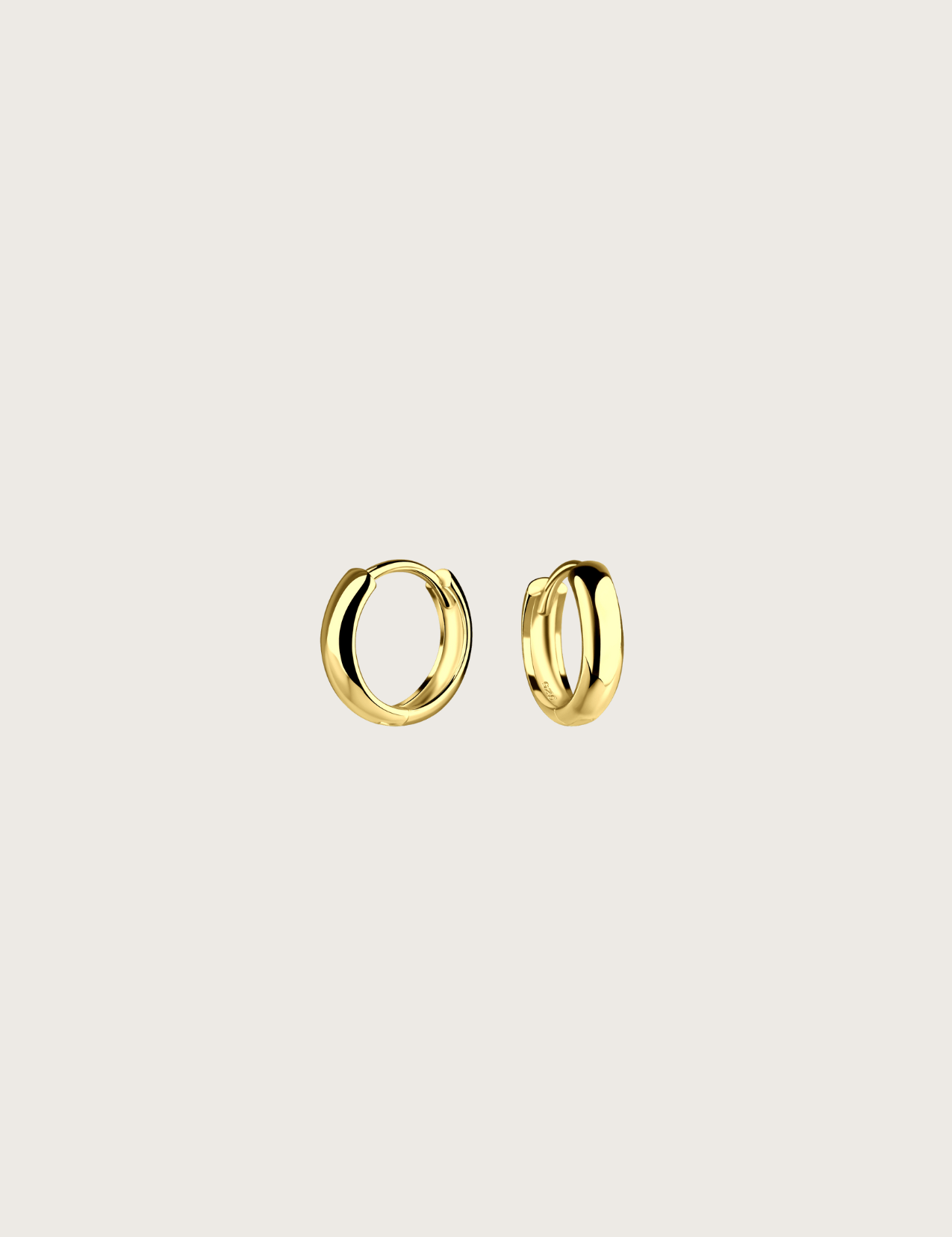 The Base Gold Vermeil Hoop Earrings - Molten Store
