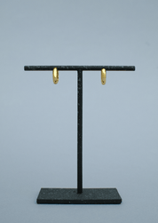 The Base Gold Vermeil Hoop Earrings - Molten Store