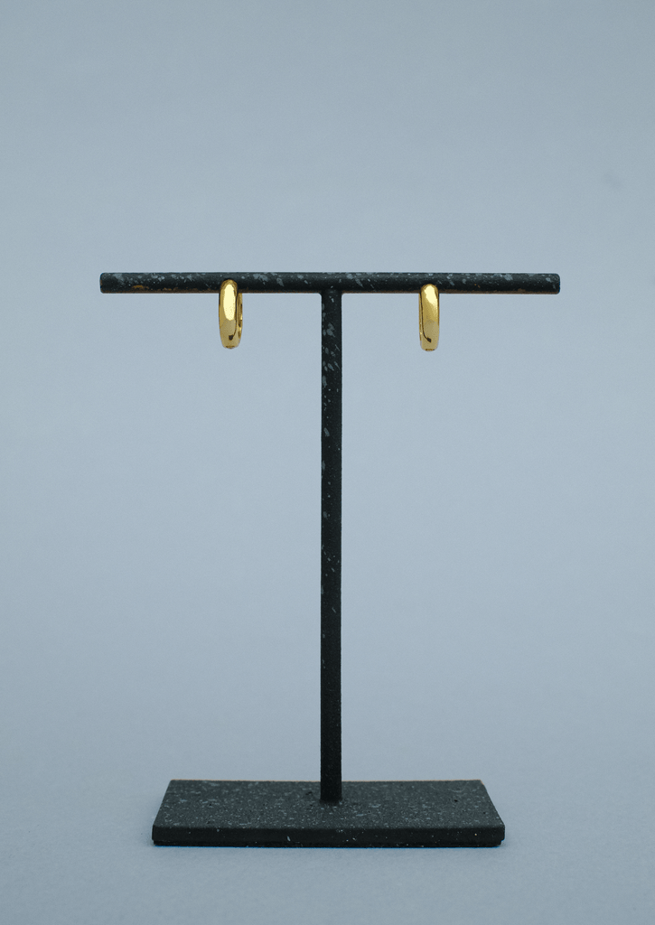 The Base Gold Vermeil Hoop Earrings - Molten Store