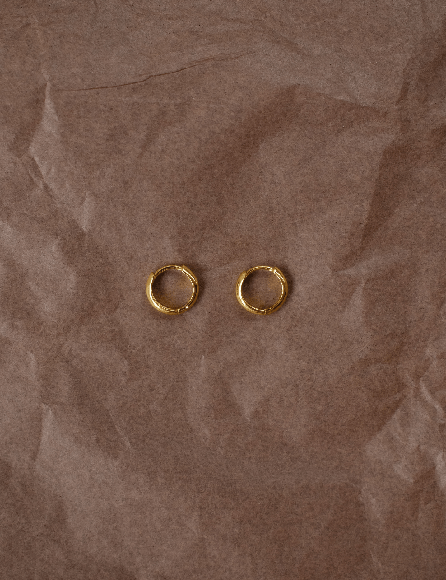 The Base Gold Vermeil Hoop Earrings - Molten Store
