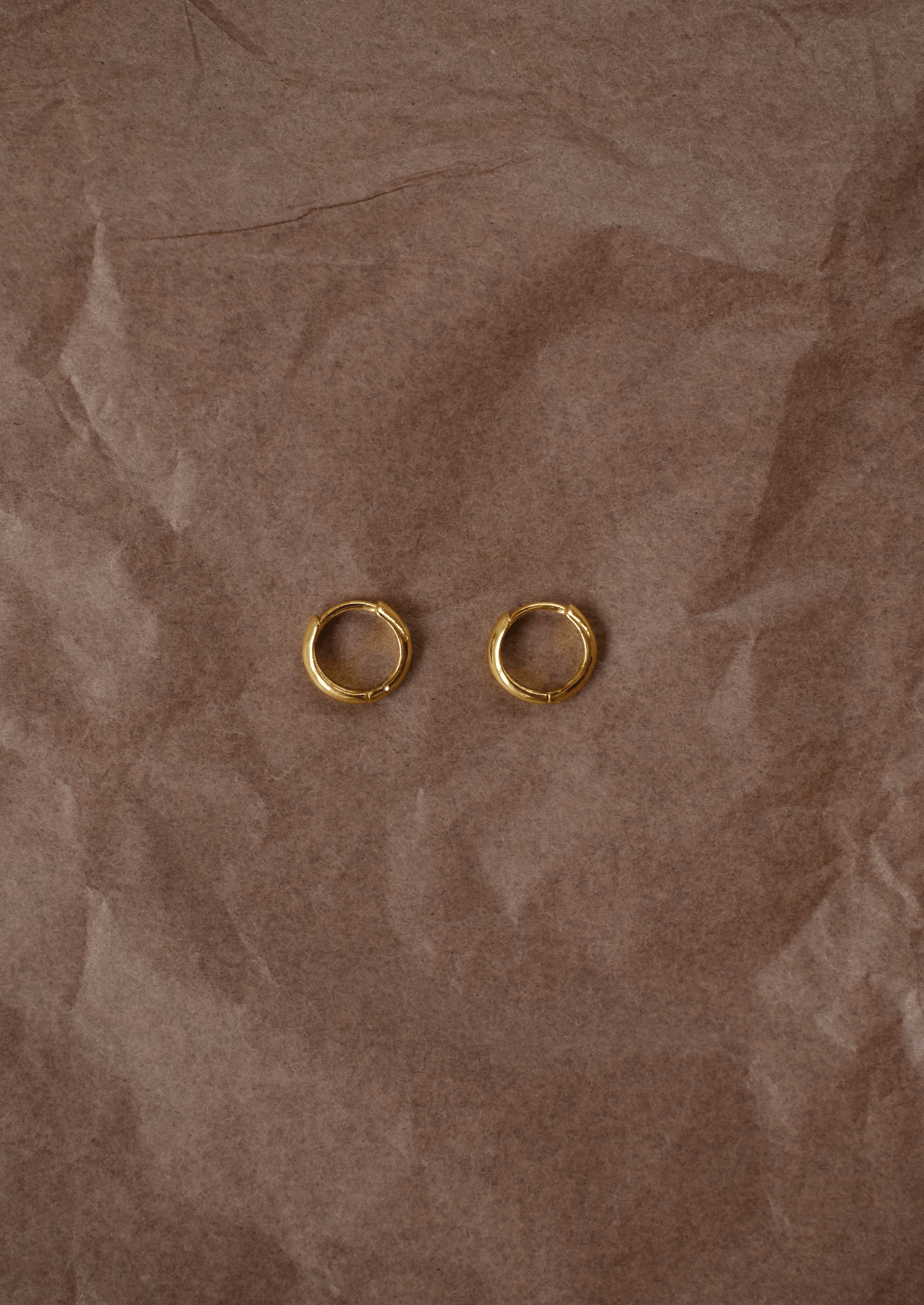 The Base Gold Vermeil Hoop Earrings - Molten Store