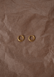The Base Gold Vermeil Hoop Earrings - Molten Store
