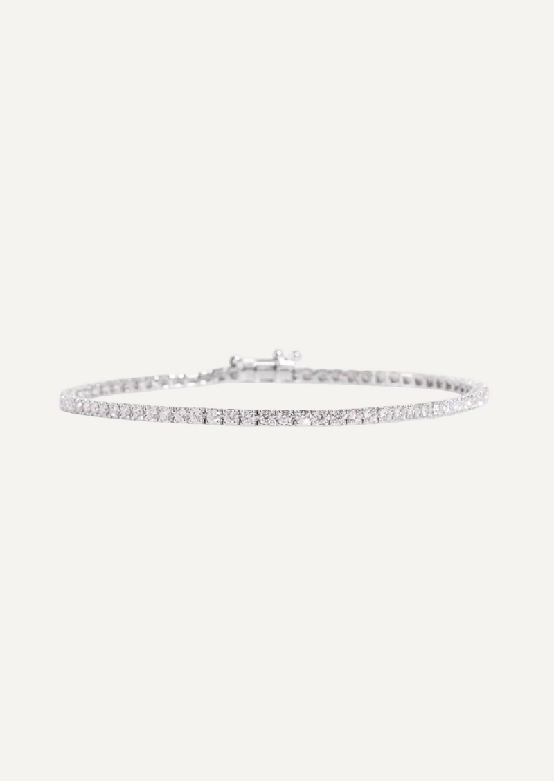 The Bea 18ct White Gold Diamond Tennis Bracelet