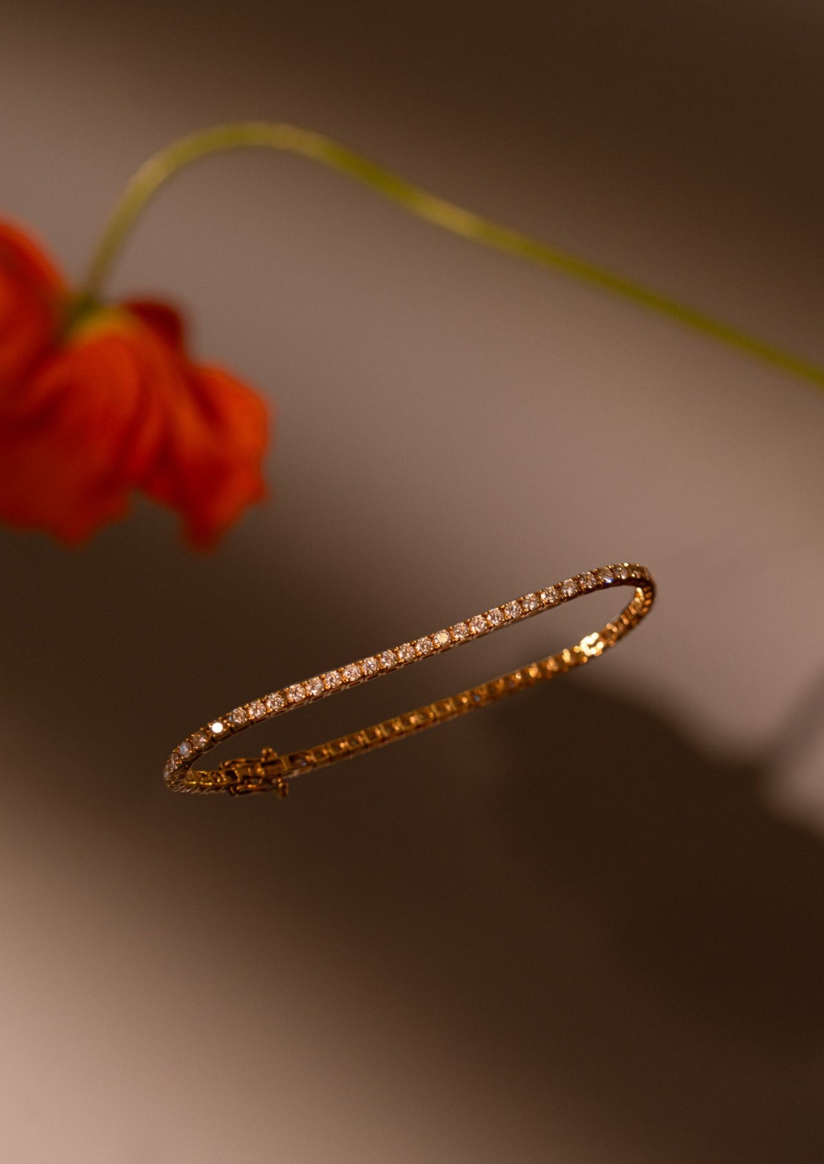 The Bea Diamond Tennis Bracelet design detail