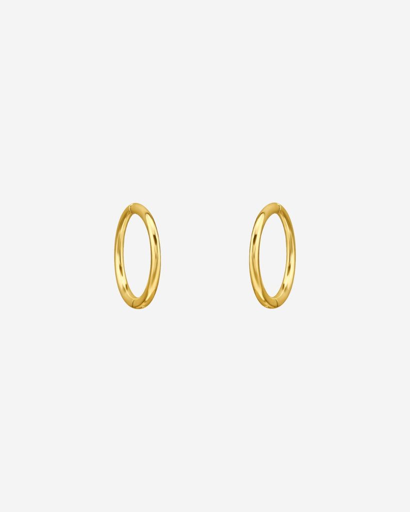 The Beam 14ct Gold Vermeil Huggies - Molten Store