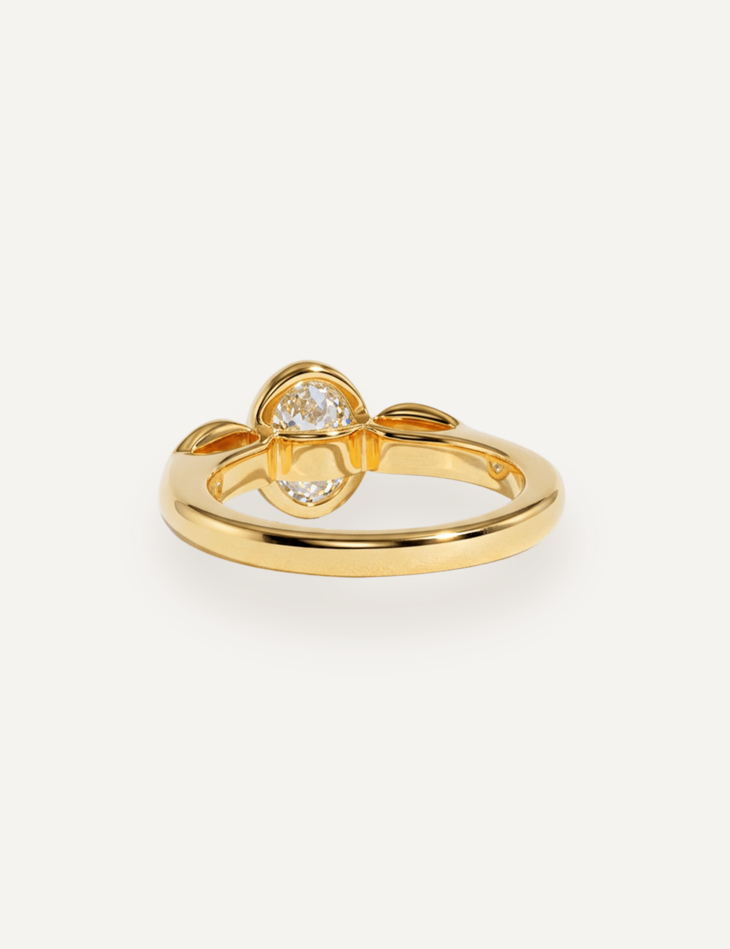 The Beatrice Ring with 1ct Oval Cultured Diamond - Molten Store