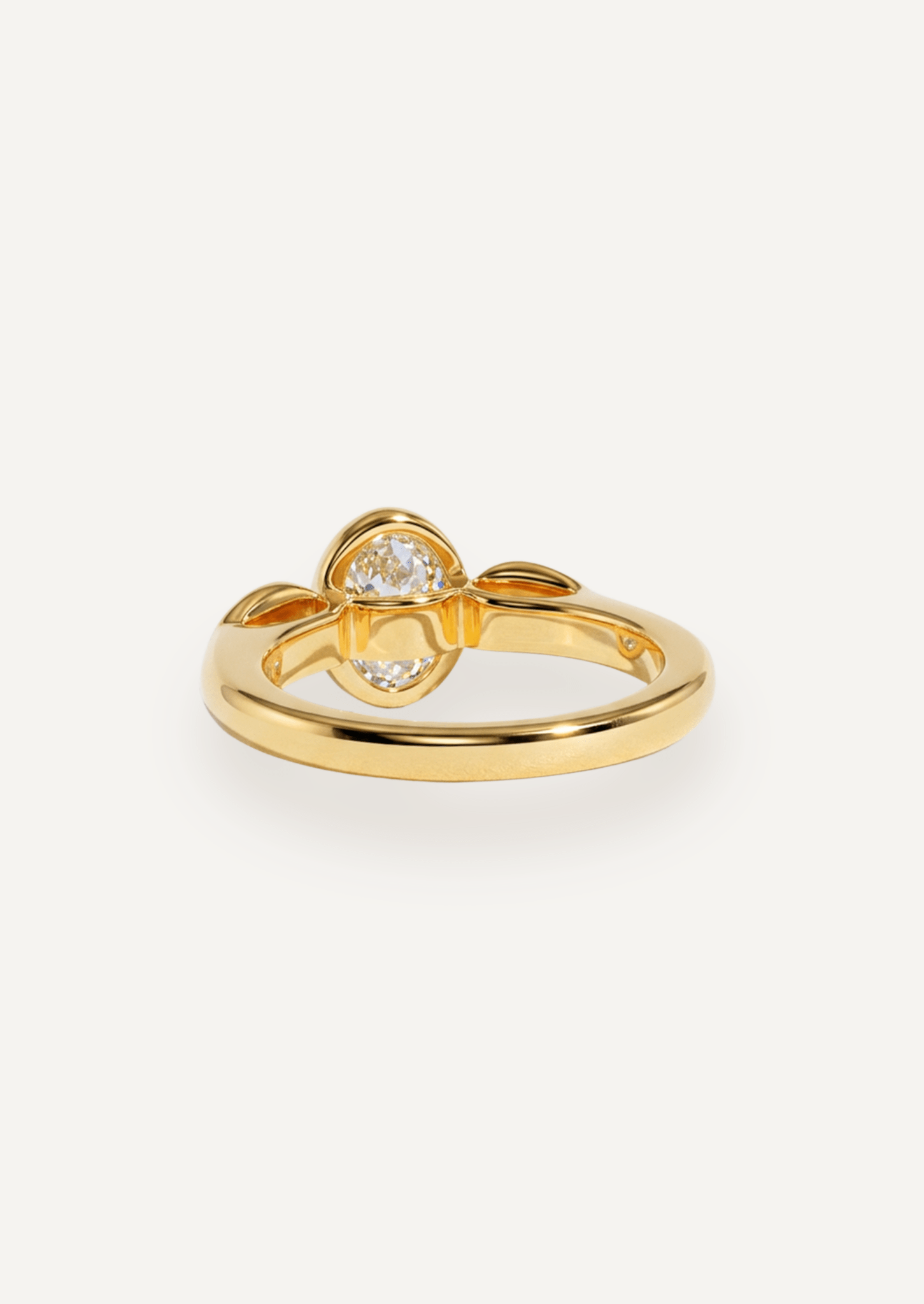 The Beatrice Ring with 1ct Oval Cultured Diamond - Molten Store