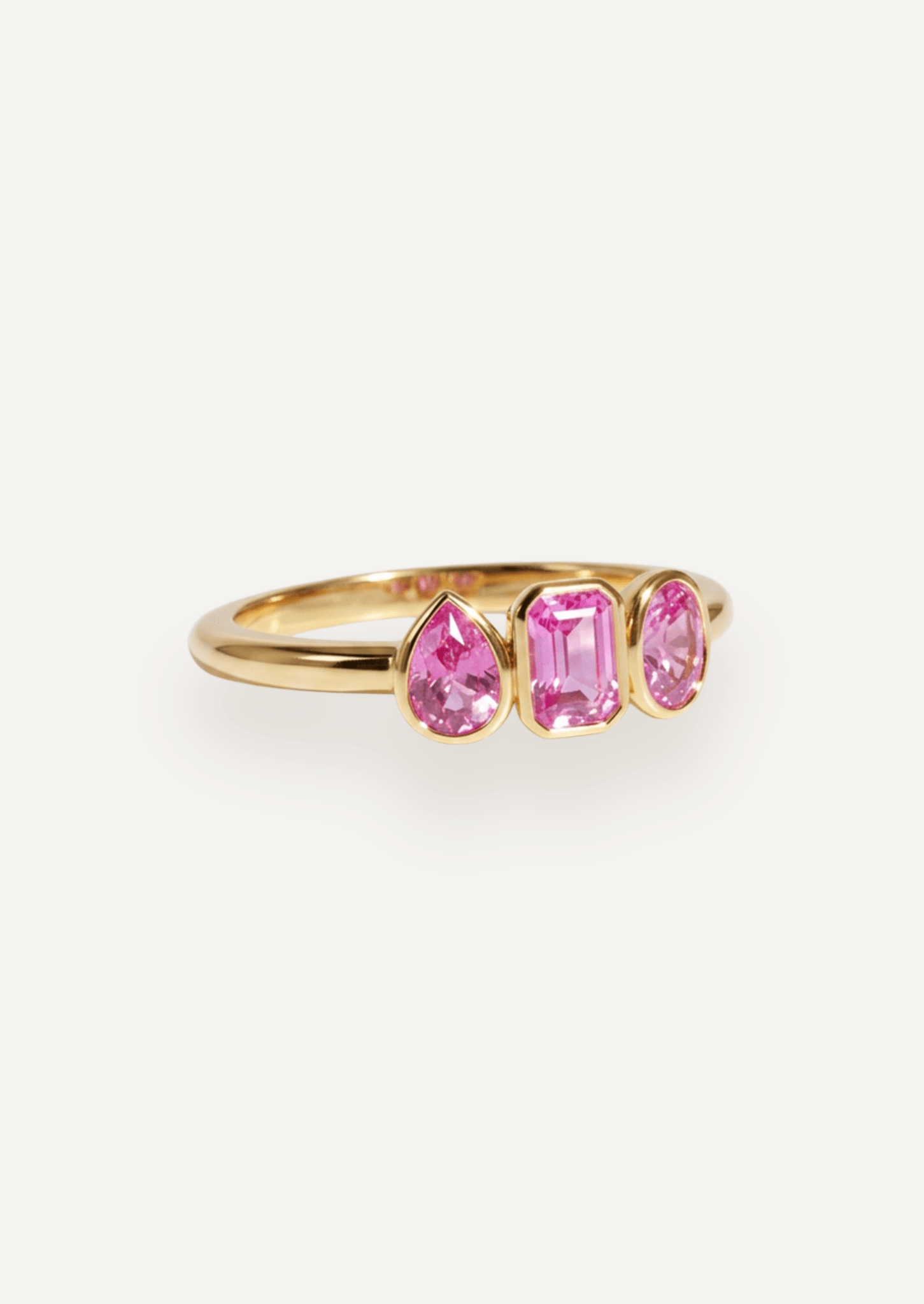 The Beatrice Ring with 4.74ct Pink Sapphires - Molten Store