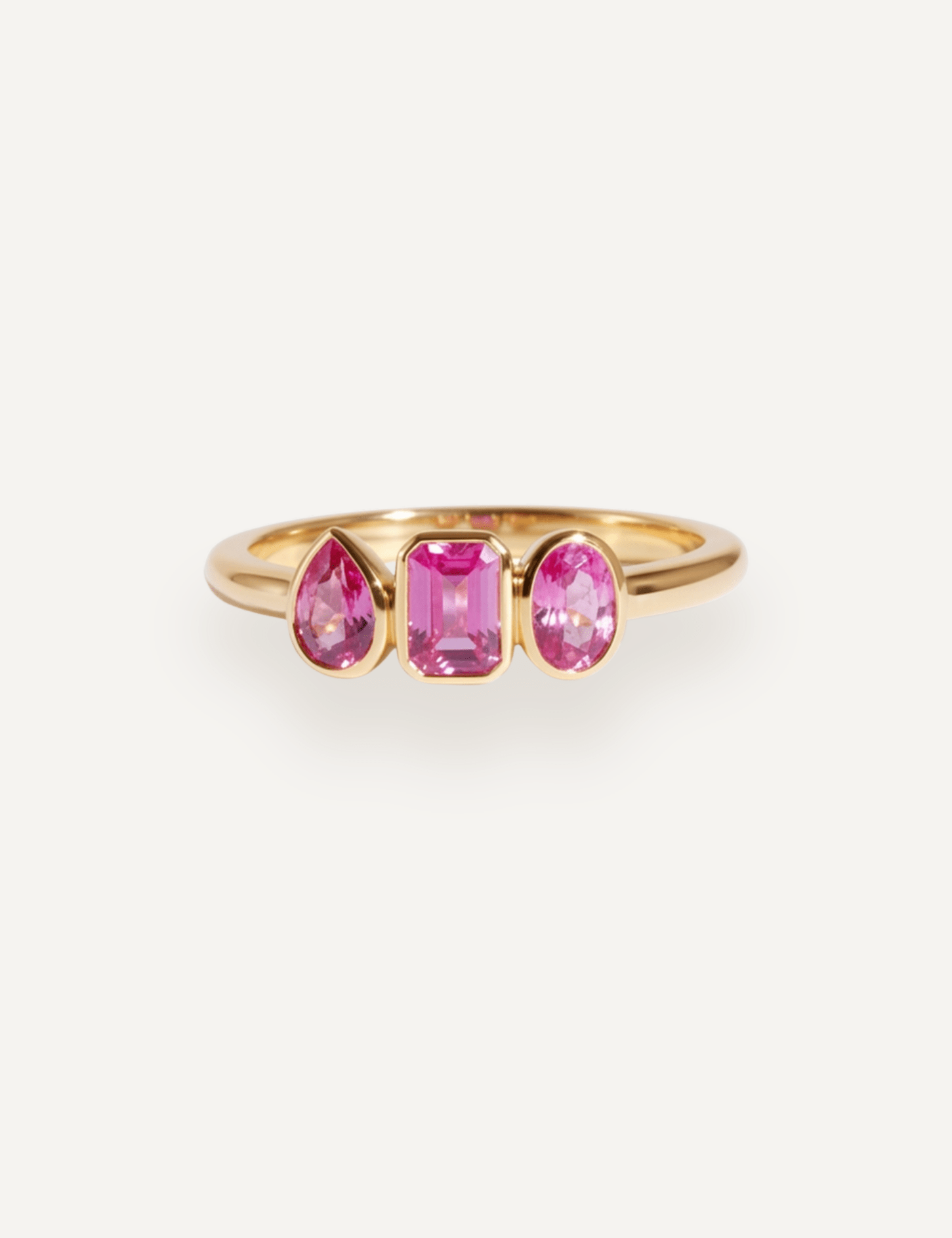 The Beatrice Ring with 4.74ct Pink Sapphires - Molten Store