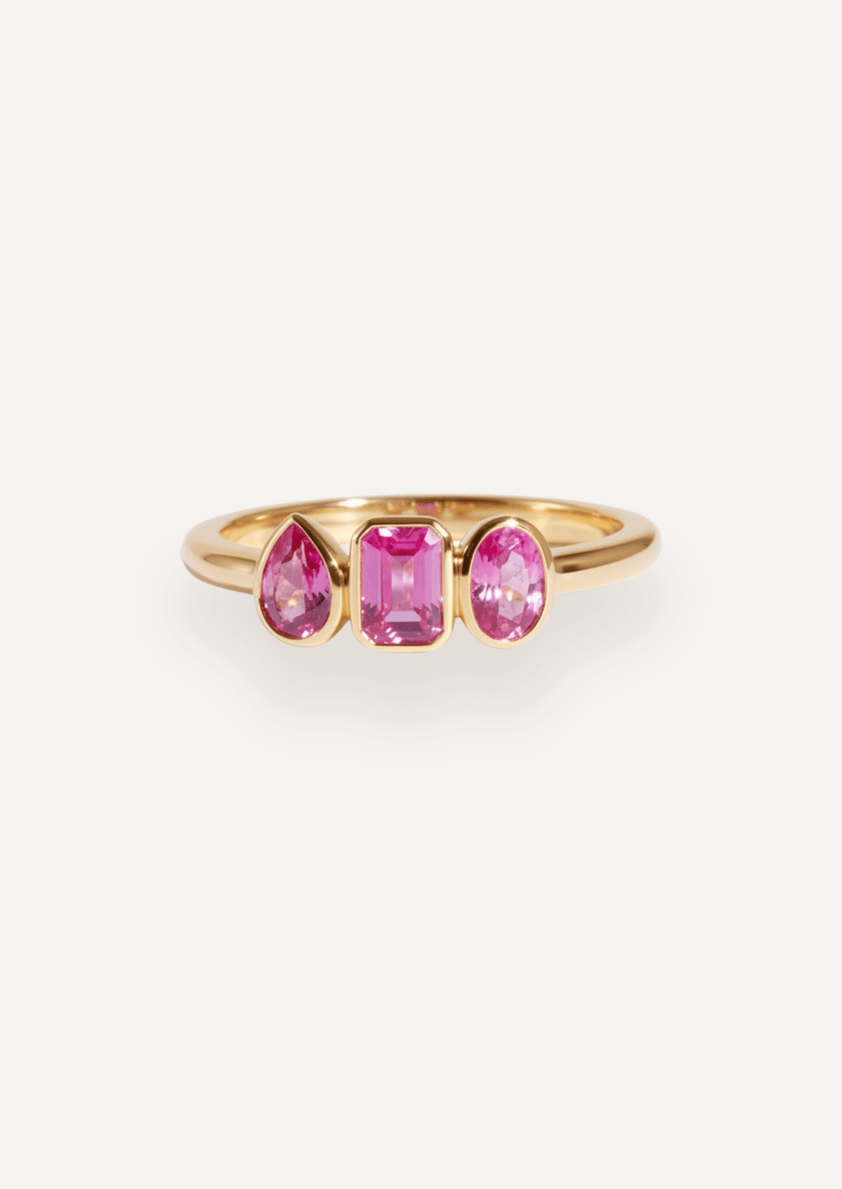 The Beatrice Ring with 4.74ct Pink Sapphires - Molten Store