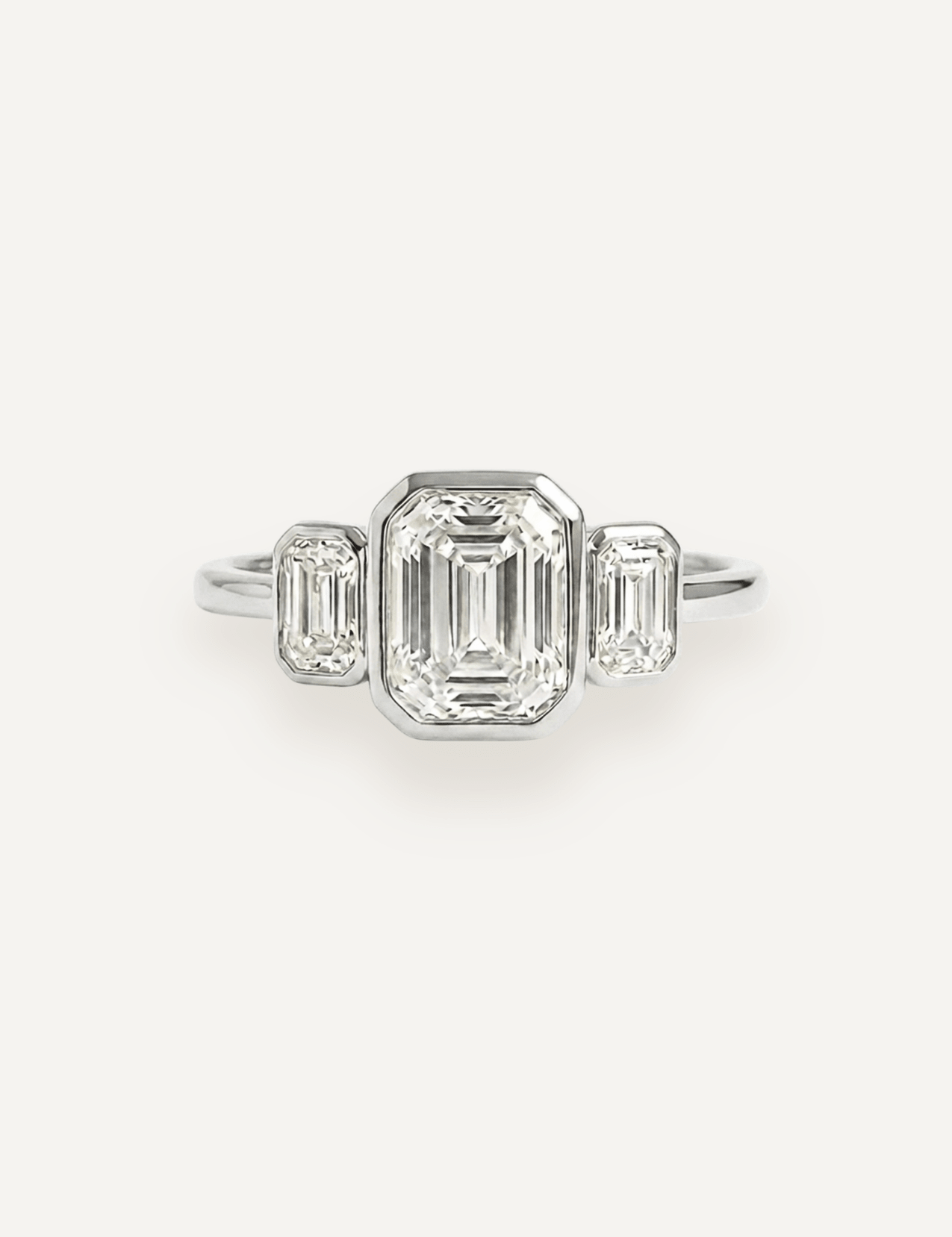 The Beatrice Ring with Emerald Cut Diamond - Molten Store