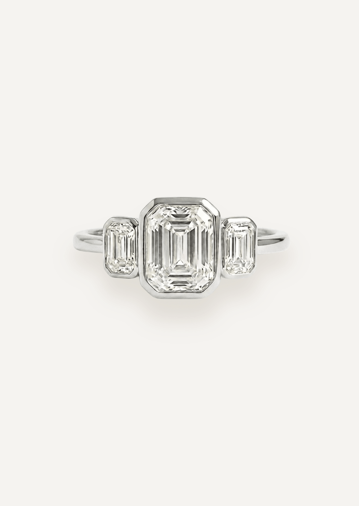 The Beatrice Ring with Emerald Cut Diamond - Molten Store