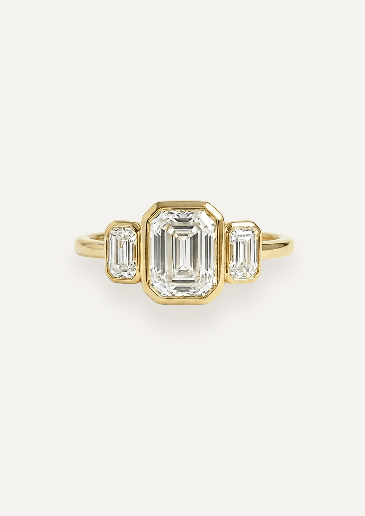 The Beatrice Ring with Emerald Cut Diamond - Molten Store
