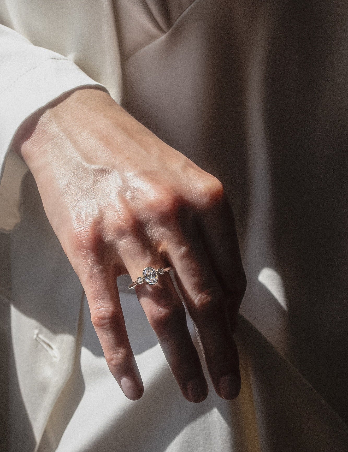 The Beatrice Three - Stone Ring - Molten Store