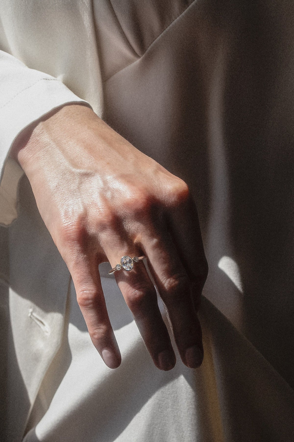 The Beatrice Three - Stone Ring - Molten Store
