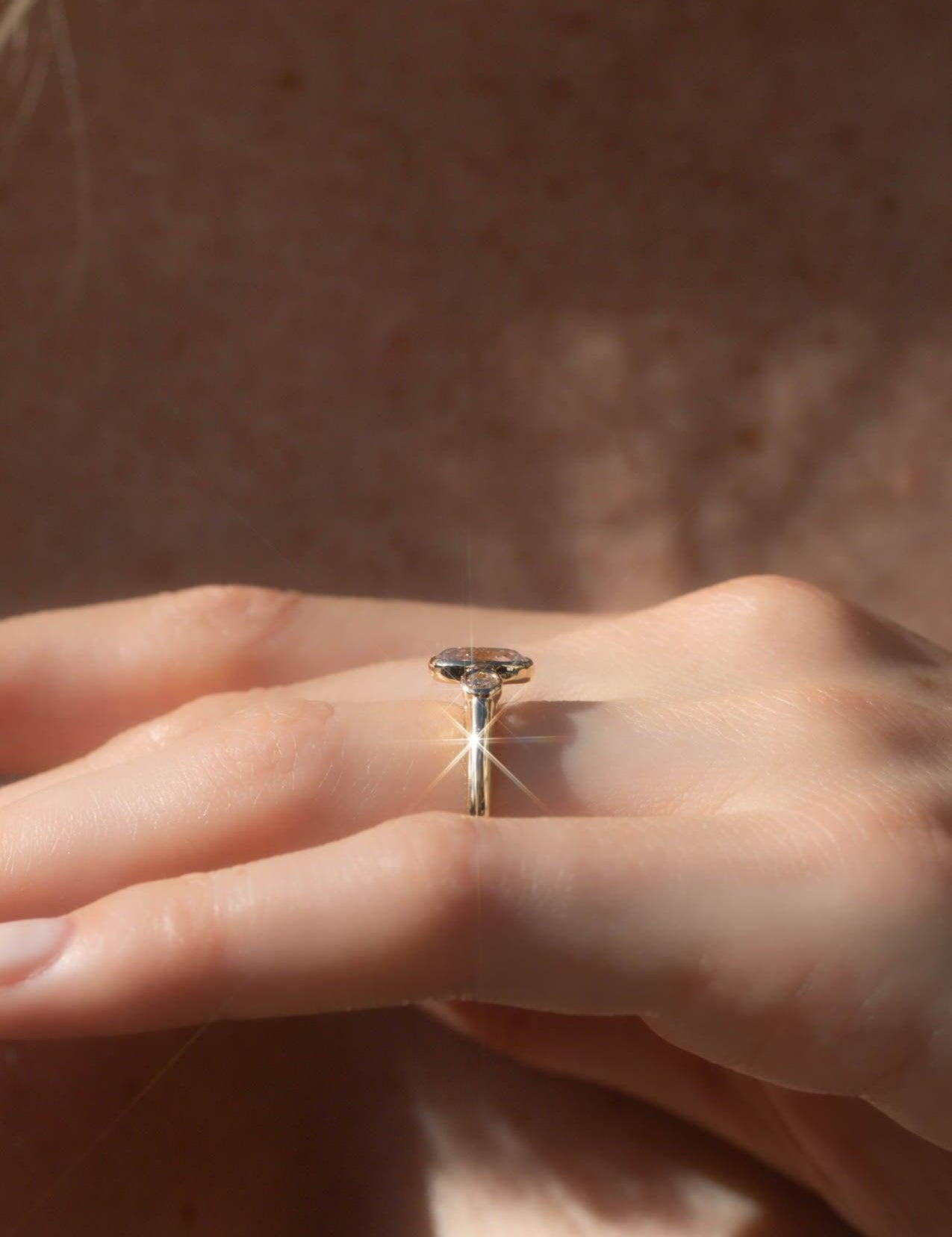 The Beatrice Yellow Gold Ring Setting - Molten Store
