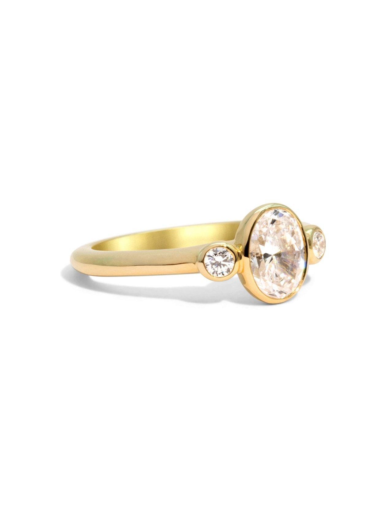 The Beatrice Yellow Gold Ring Setting - Molten Store