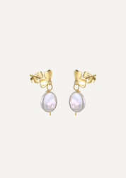 The Bloom Gold Vermeil Pearl Earrings - Molten Store