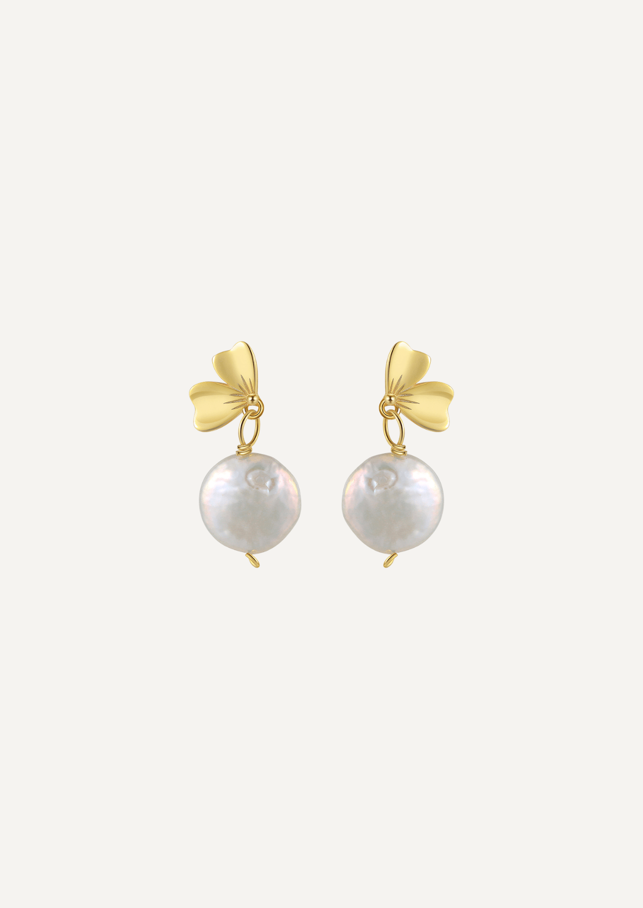 The Bloom Gold Vermeil Pearl Earrings - Molten Store