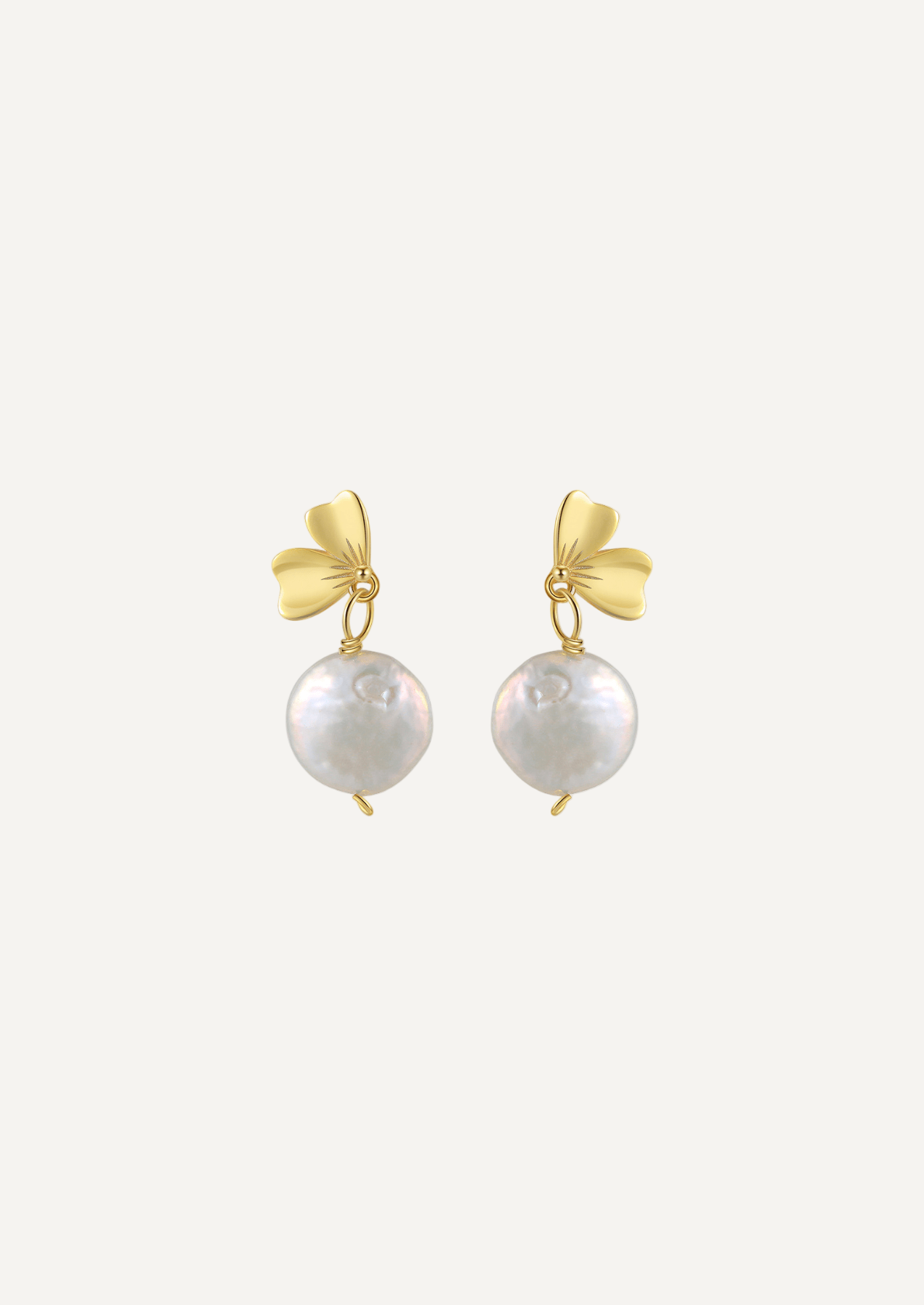 The Bloom Gold Vermeil Pearl Earrings - Molten Store