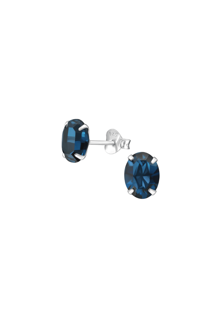 The Bonbon Midnight Crystal Sterling Silver Stud Earrings - Molten Store