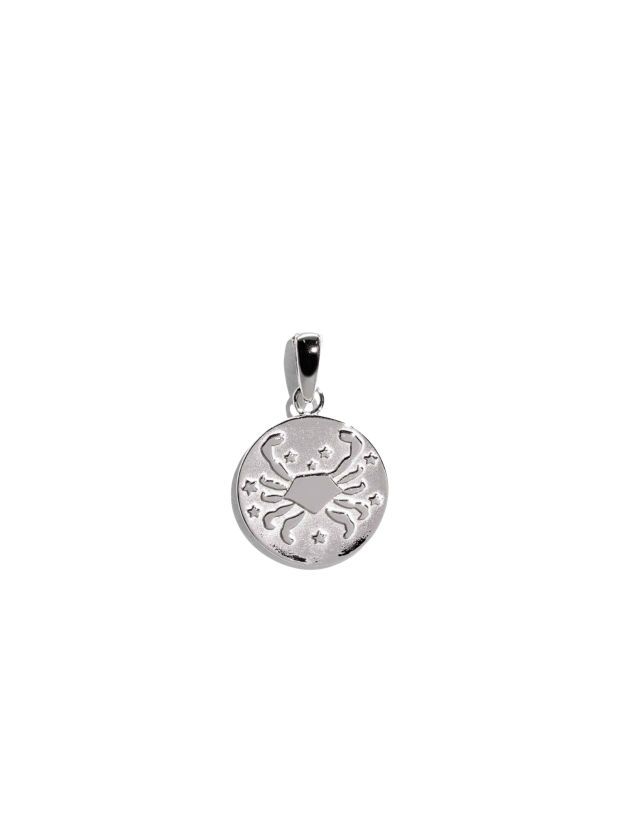 The Cancer Zodiac Silver Pendant - Molten Store