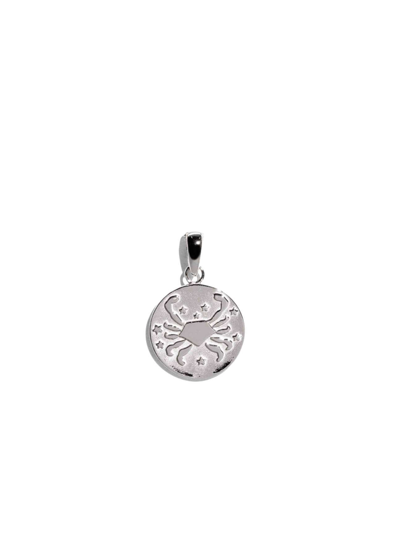 The Cancer Zodiac Silver Pendant - Molten Store