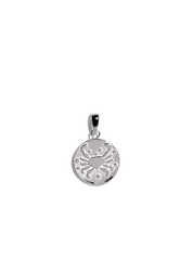The Cancer Zodiac Silver Pendant - Molten Store