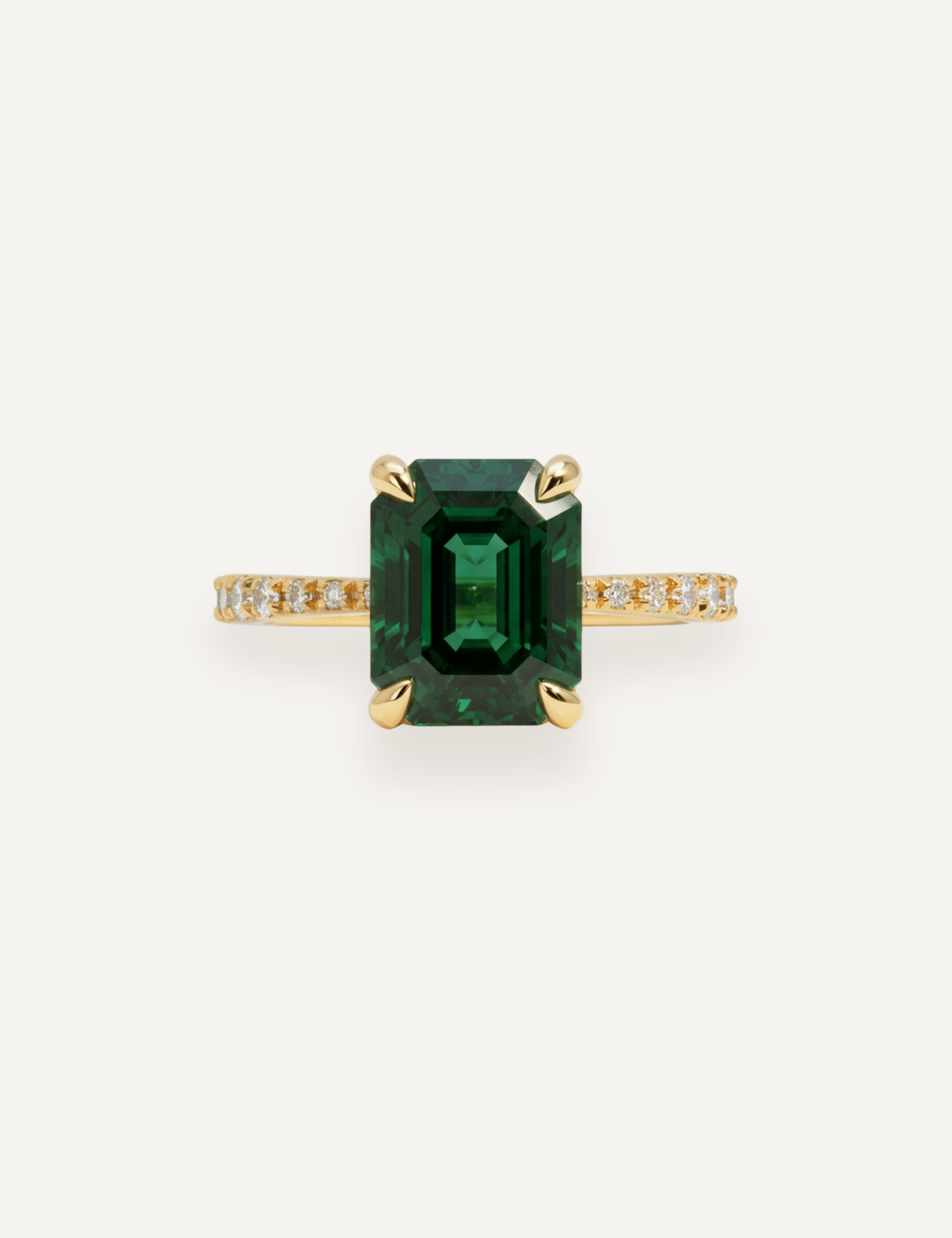 The Celine Ring with 4.1ct Emerald Tourmaline - Molten Store