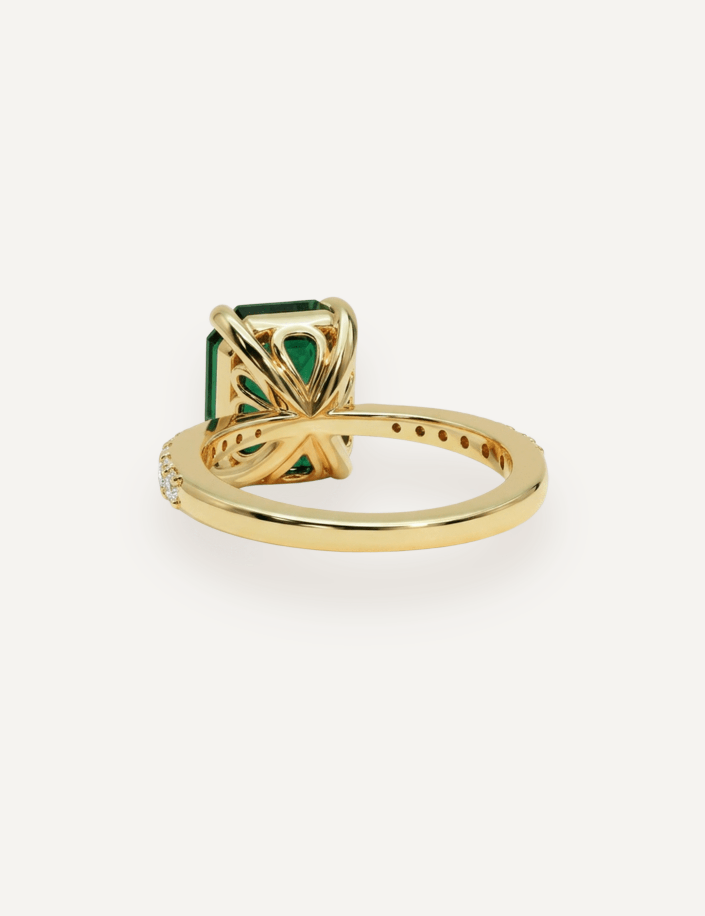 The Celine Ring with 4.1ct Emerald Tourmaline - Molten Store