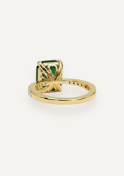 The Celine Ring with 4.1ct Emerald Tourmaline - Molten Store