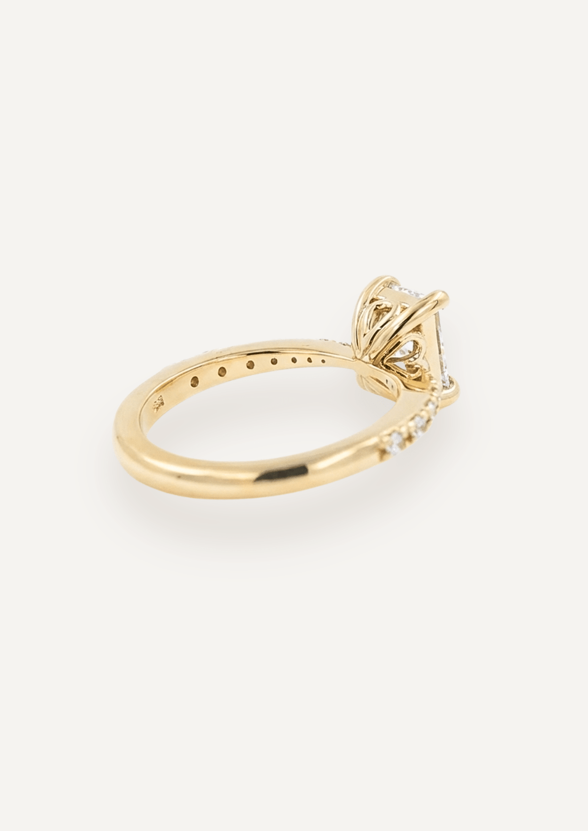 The Celine Solitaire Ring - Molten Store