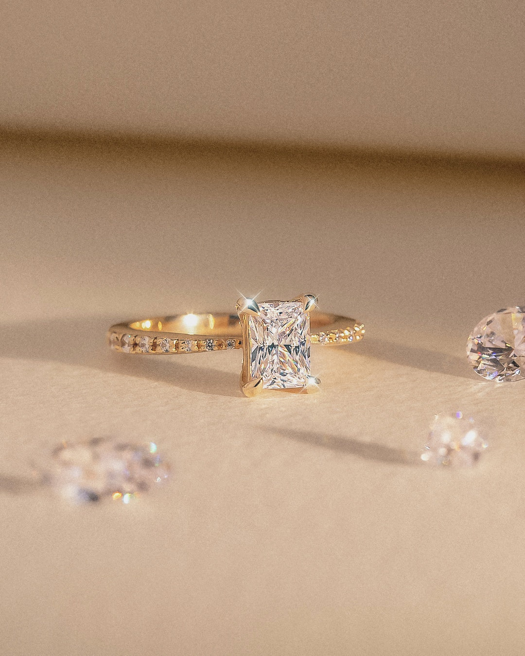The Celine Solitaire Ring - Molten Store
