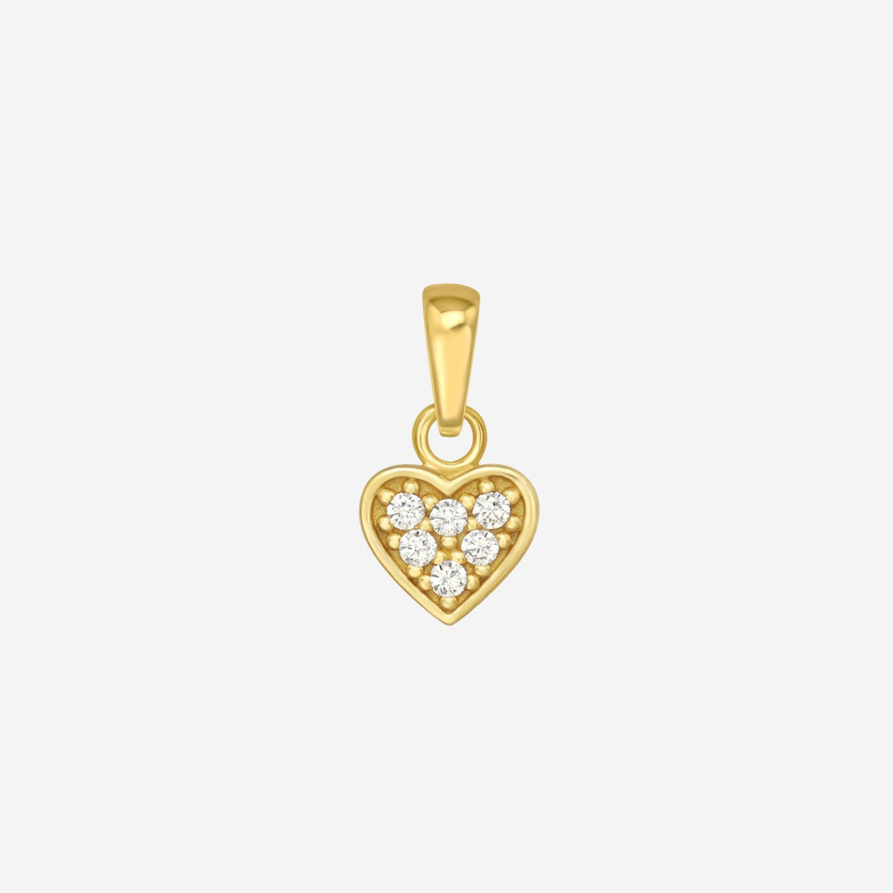 The Charmed Heart 14ct Gold Vermeil Pendant - Molten Store