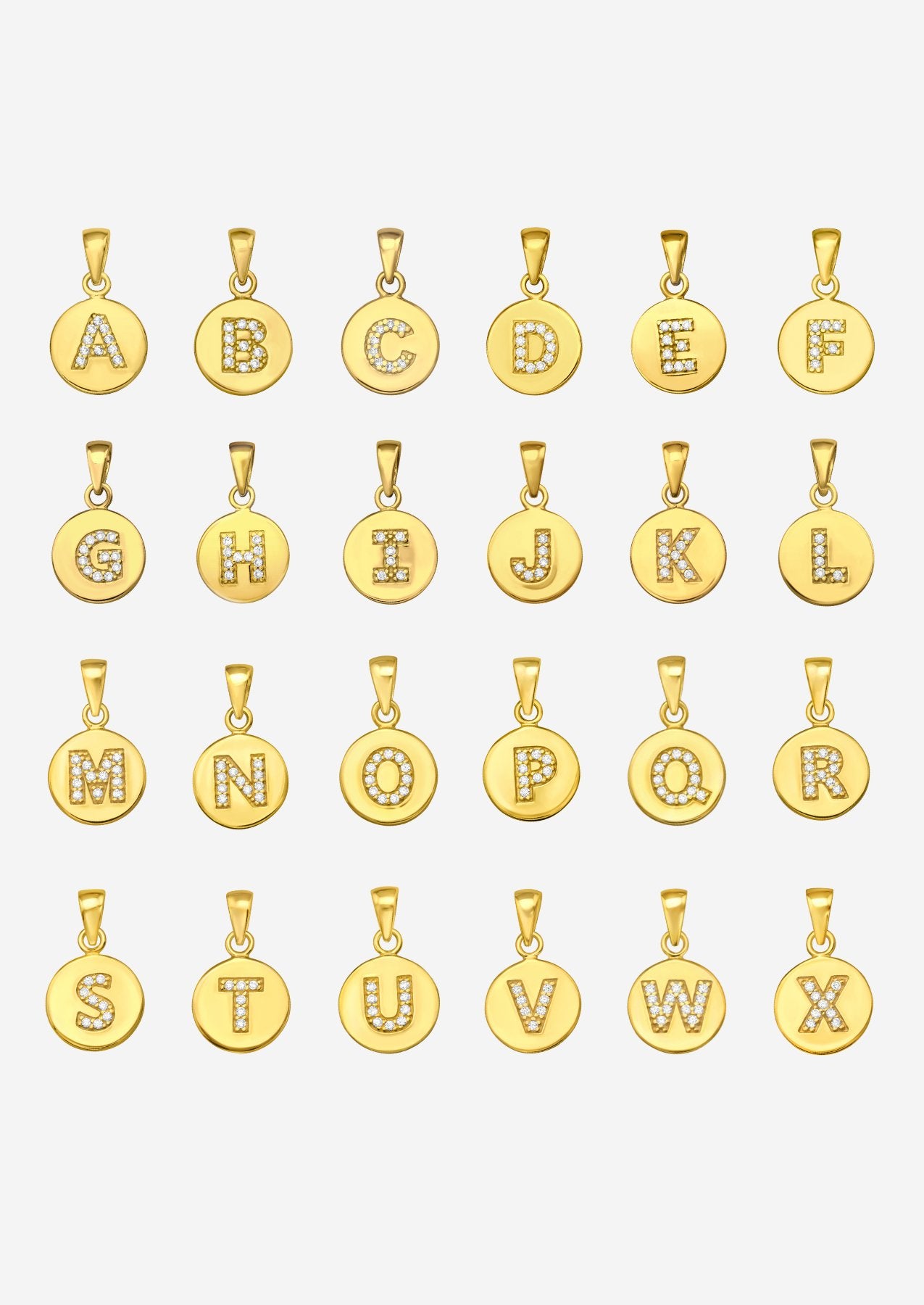 The Charmed Letter 14ct Gold Vermeil Pendant - Molten Store