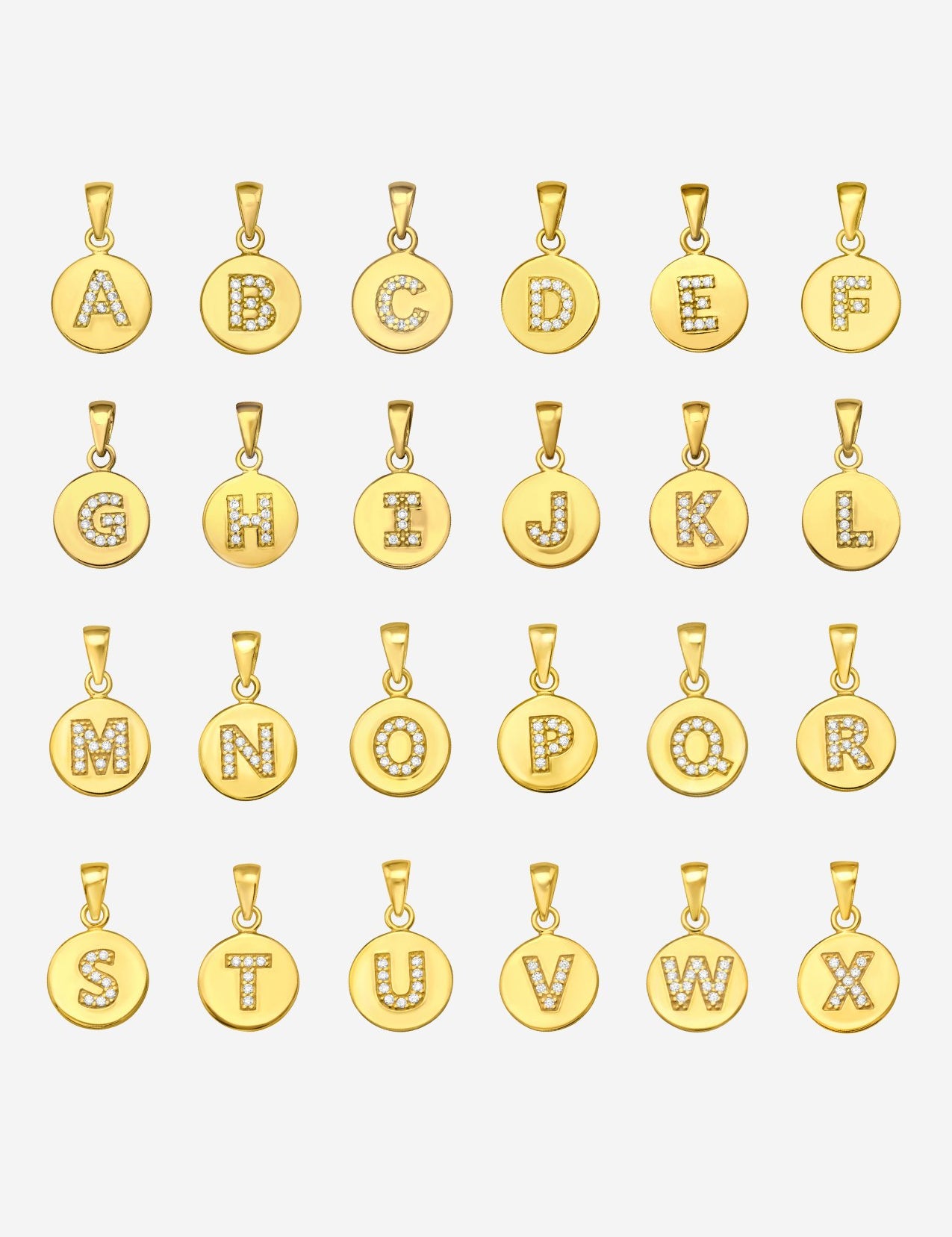 The Charmed Letter 14ct Gold Vermeil Pendant Molten Store