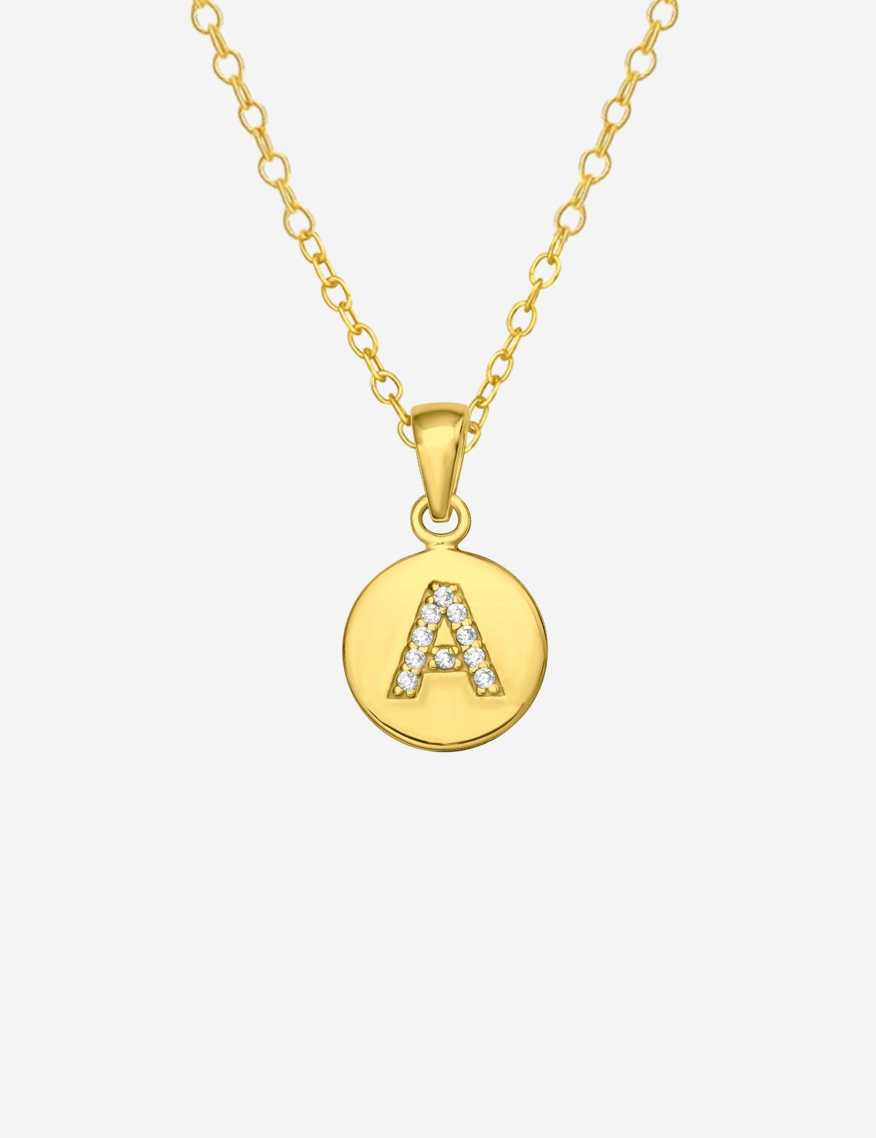 The Charmed Letter 14ct Gold Vermeil Pendant Necklace - Molten Store