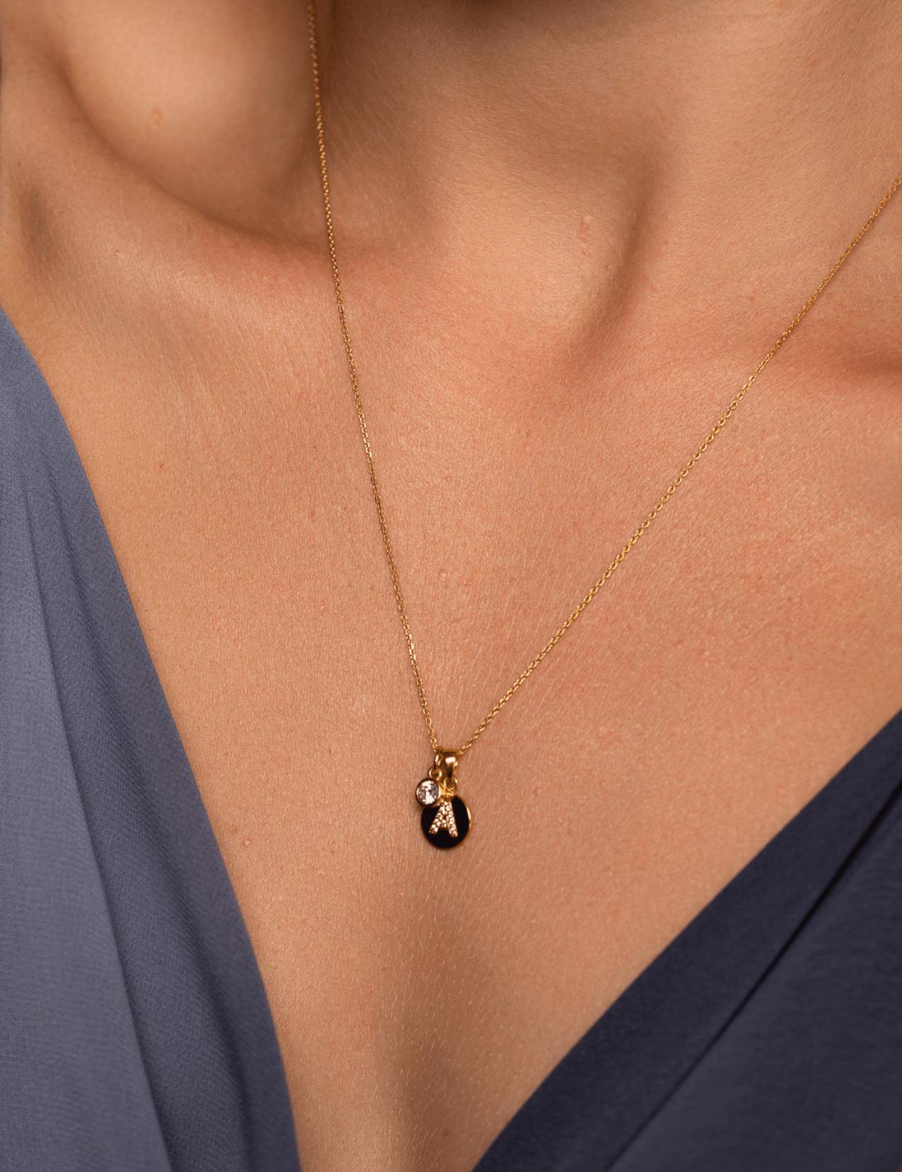 The Charmed Letter 14ct Gold Vermeil Pendant Necklace - Molten Store