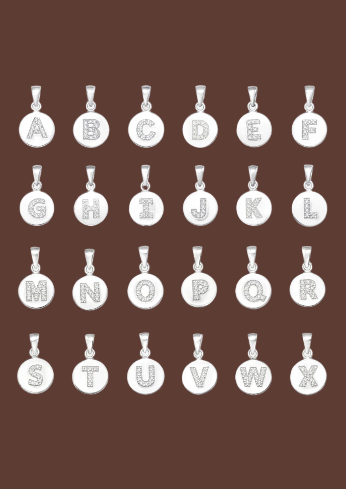 The Charmed Letter Sterling Silver Pendant - Molten Store