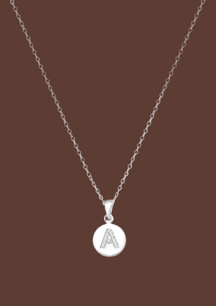 The Charmed Letter Sterling Silver Pendant Necklace - Molten Store