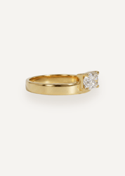 The Cleo Ring with 1ct Radiant Cultured Diamond - Molten Store